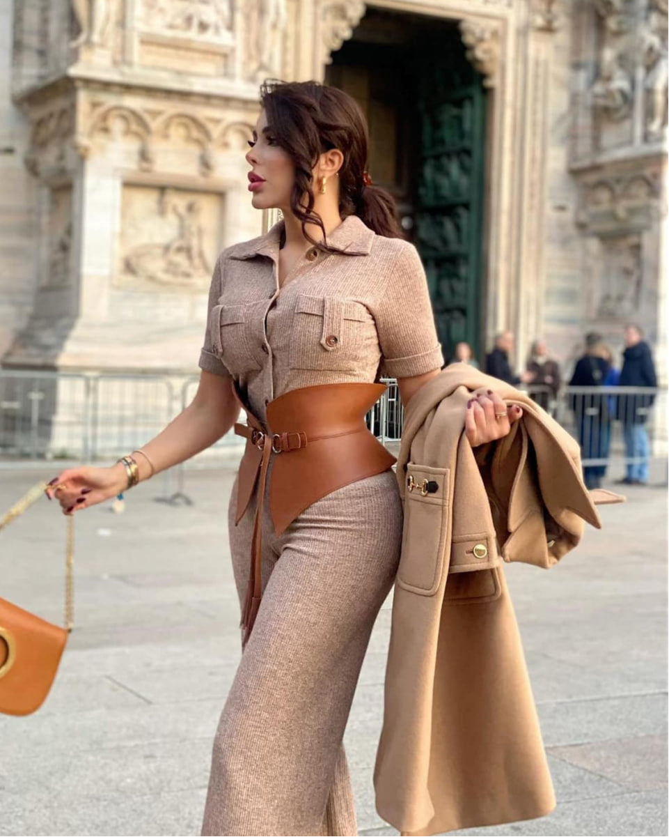 Bellissima Jumpsuit with belt - CHADAN
