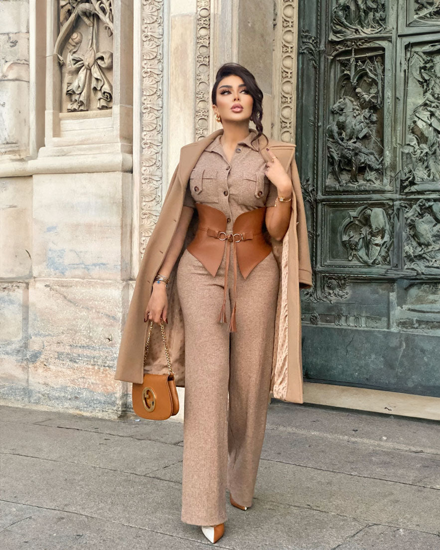 Bellissima Jumpsuit with belt - CHADAN