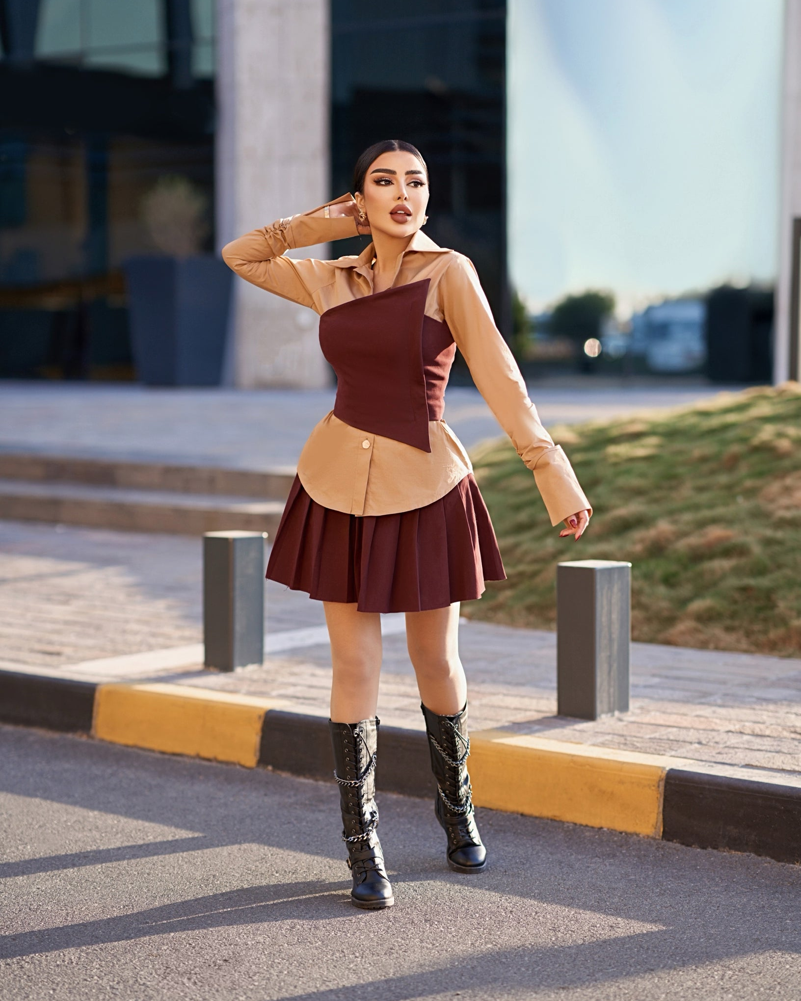 Burgundy Trio Set - CHADAN