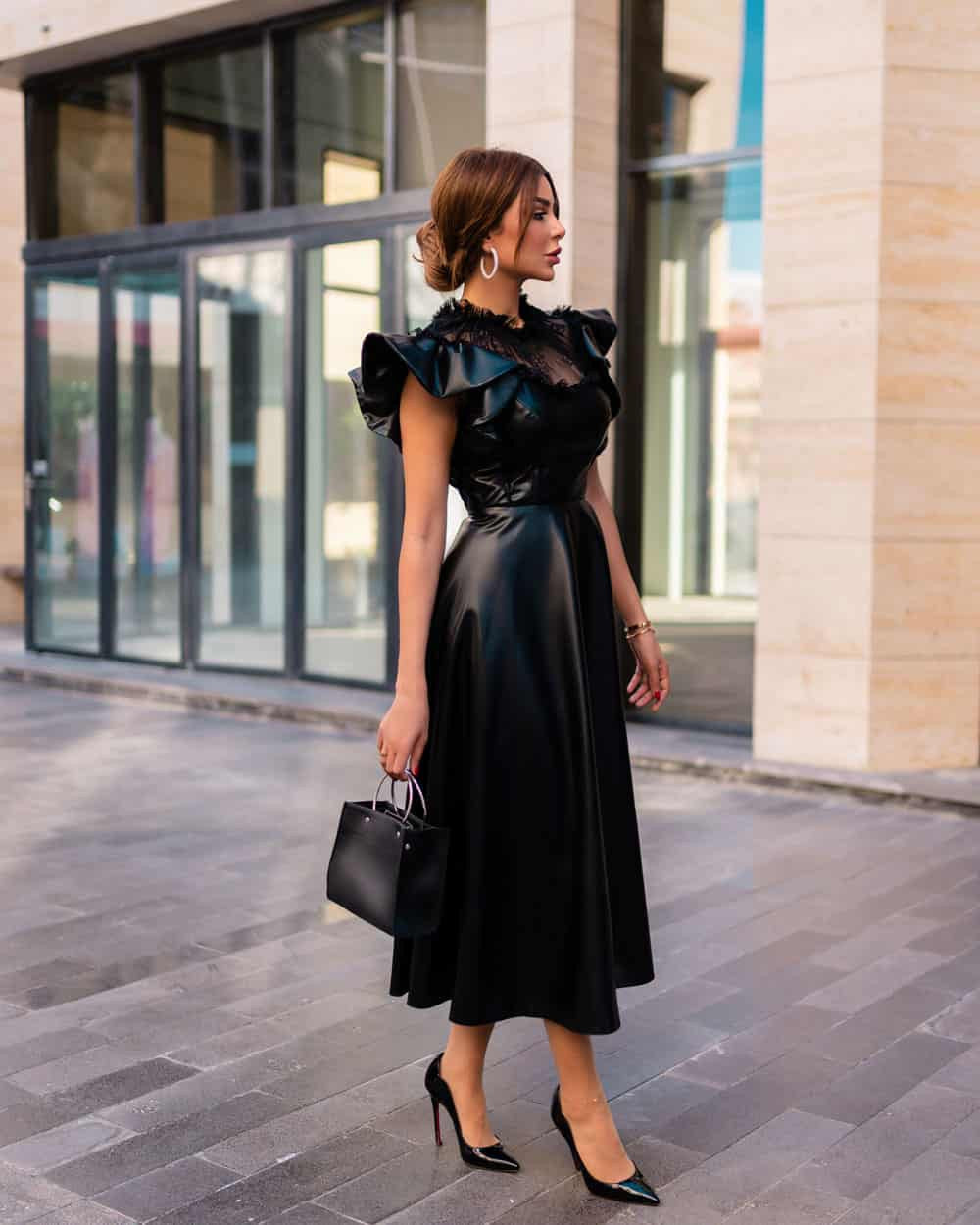 Eva Leather Dress - CHADAN