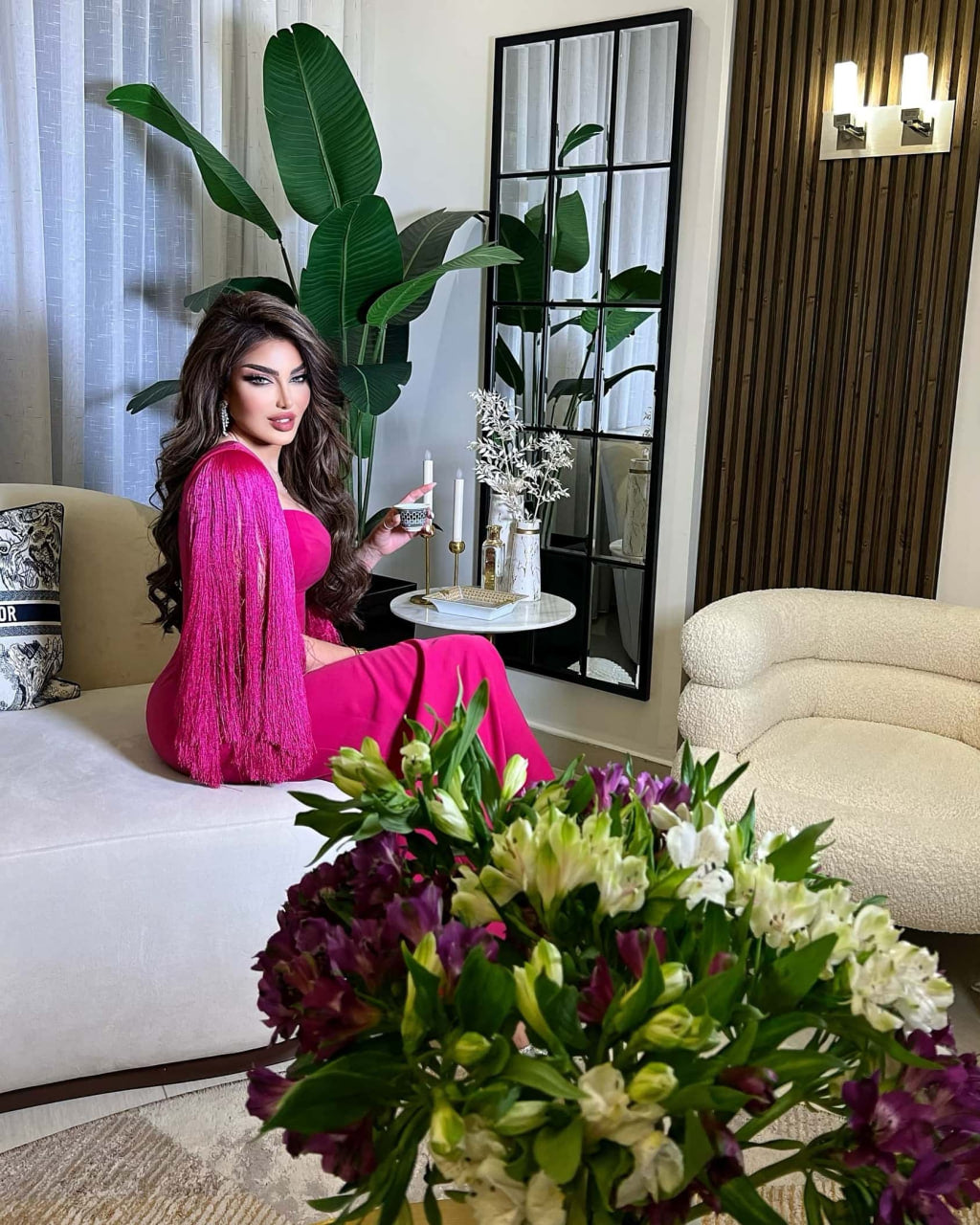 Fushia Skinny Dress - CHADAN