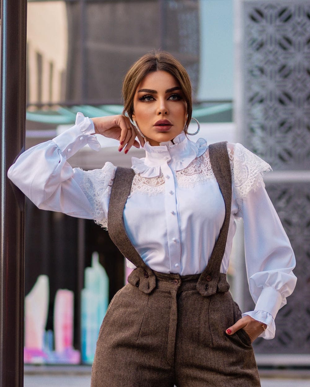 White Victoria Raffle Blouse - CHADAN