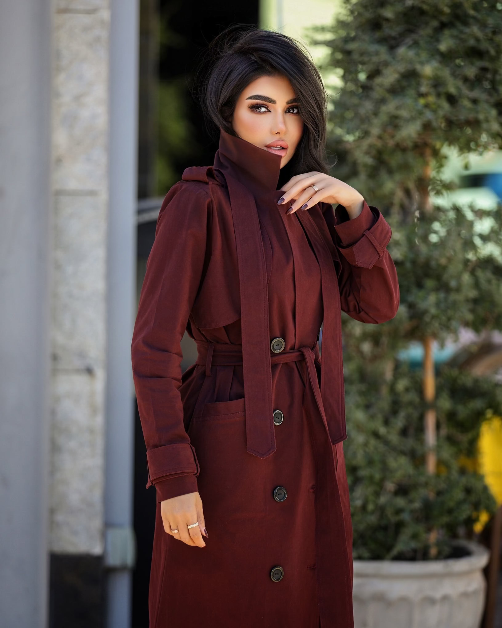 Burgundy Suit 2 Pieces - CHADAN