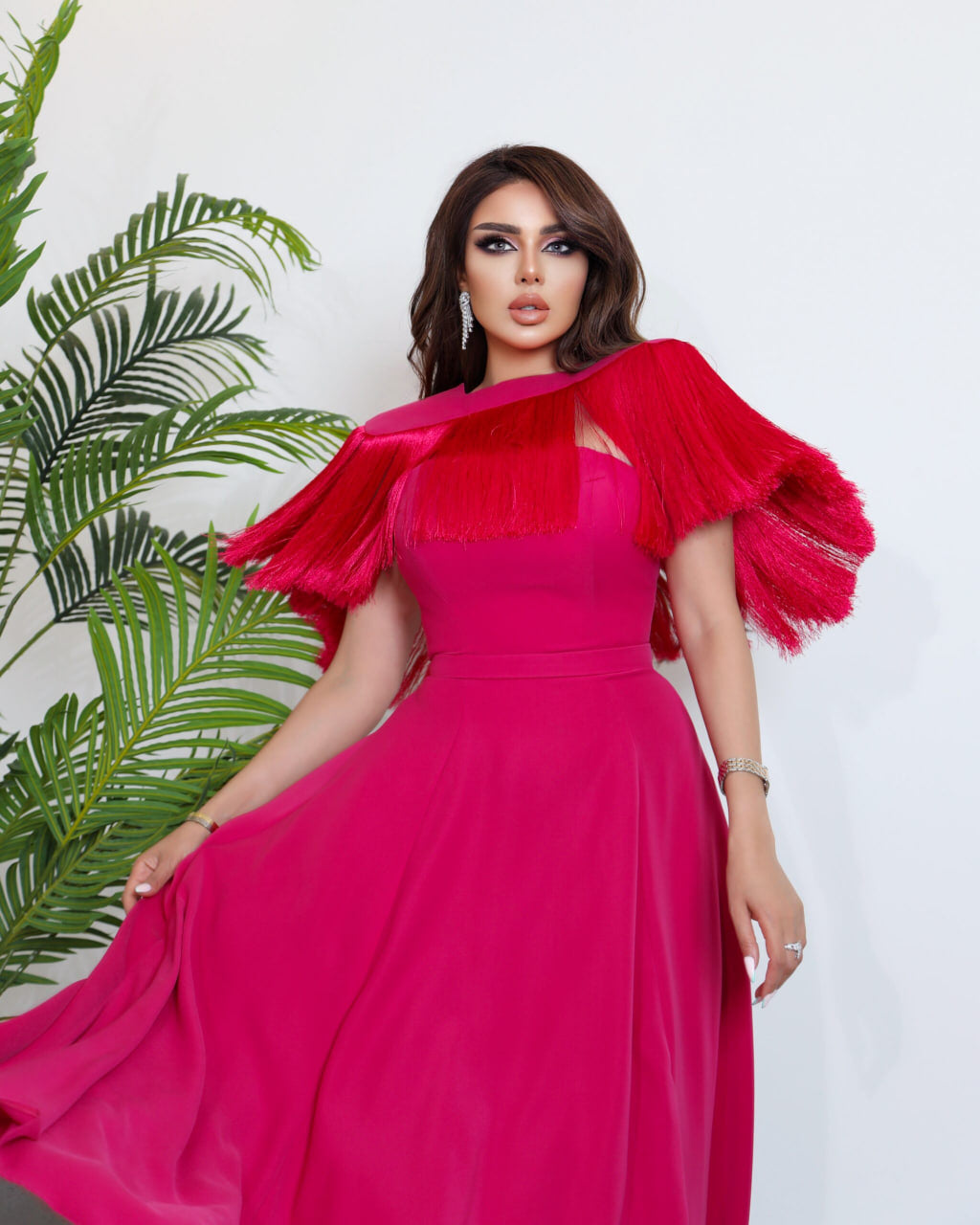 Fushia Cloche Dress - CHADAN