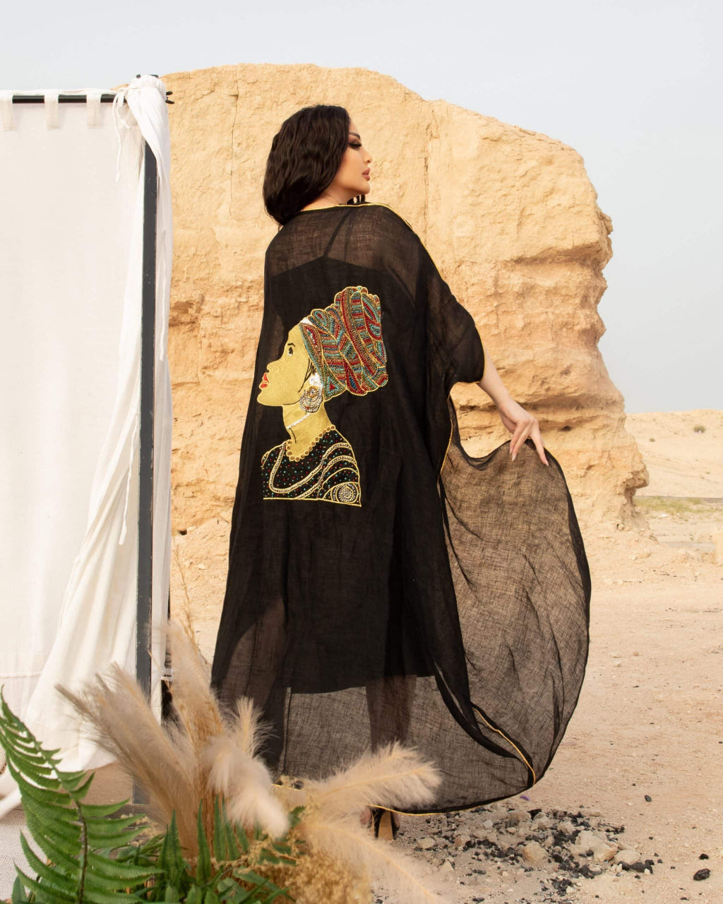 linen Bisht - CHADAN