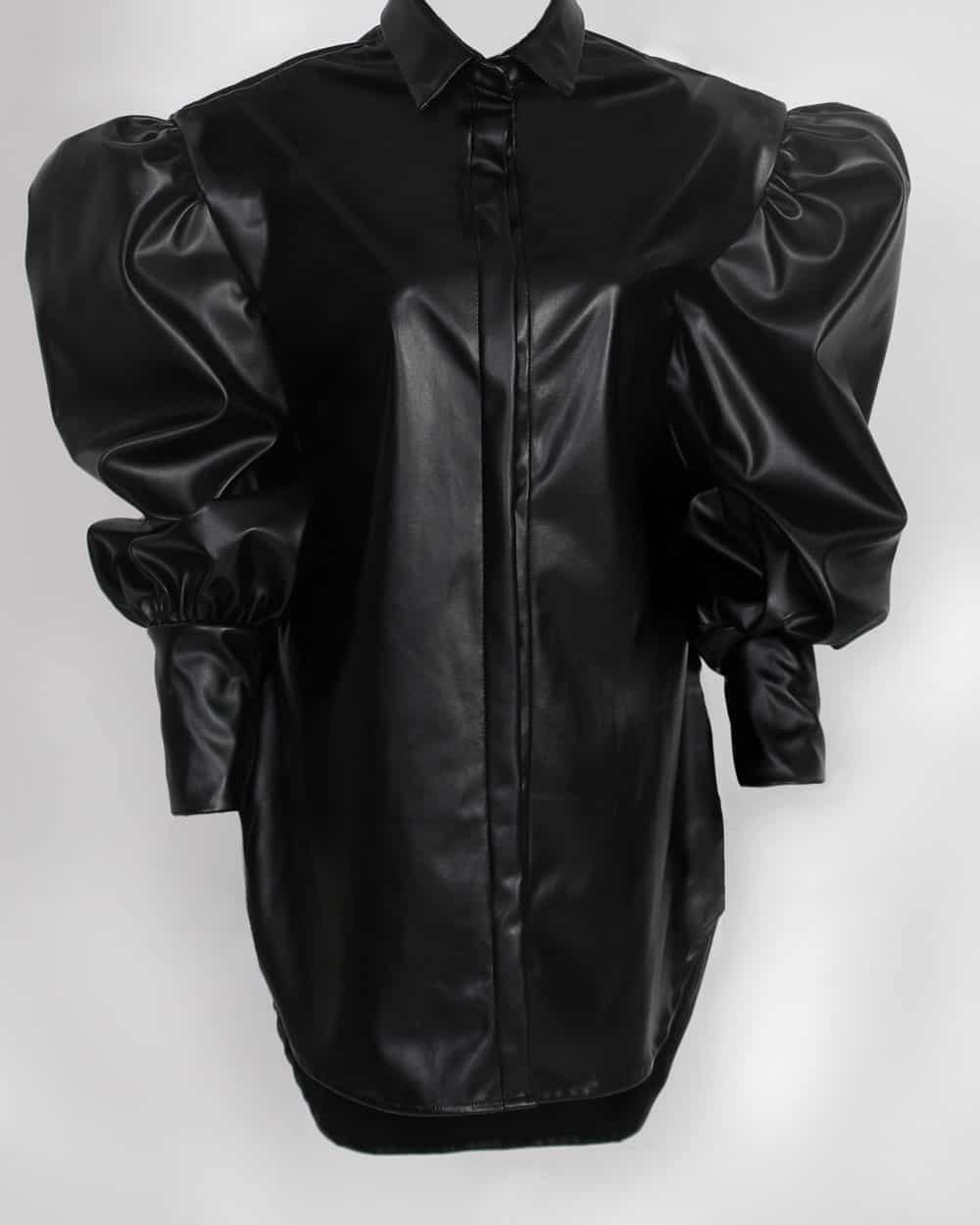 Oversize Leather Shirt - CHADAN