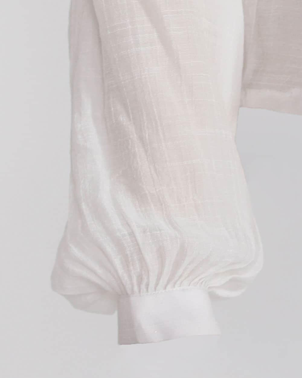 White Ruffle Shirt - CHADAN